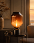 Vistaloras™ AmberDusk Gradient Glass Lamp